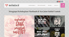 Desktop Screenshot of muslimah.or.id
